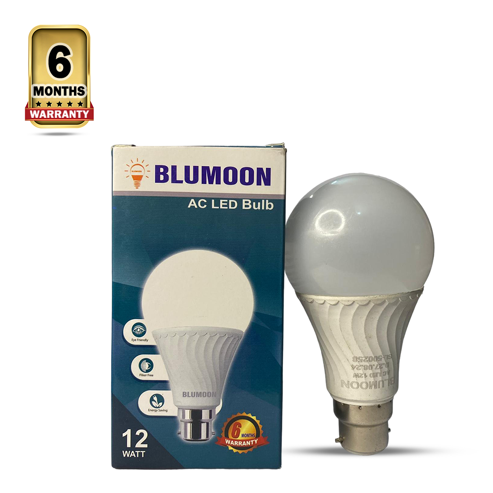 Bluemoon PIN Type LED AC Bulb - 12W - White