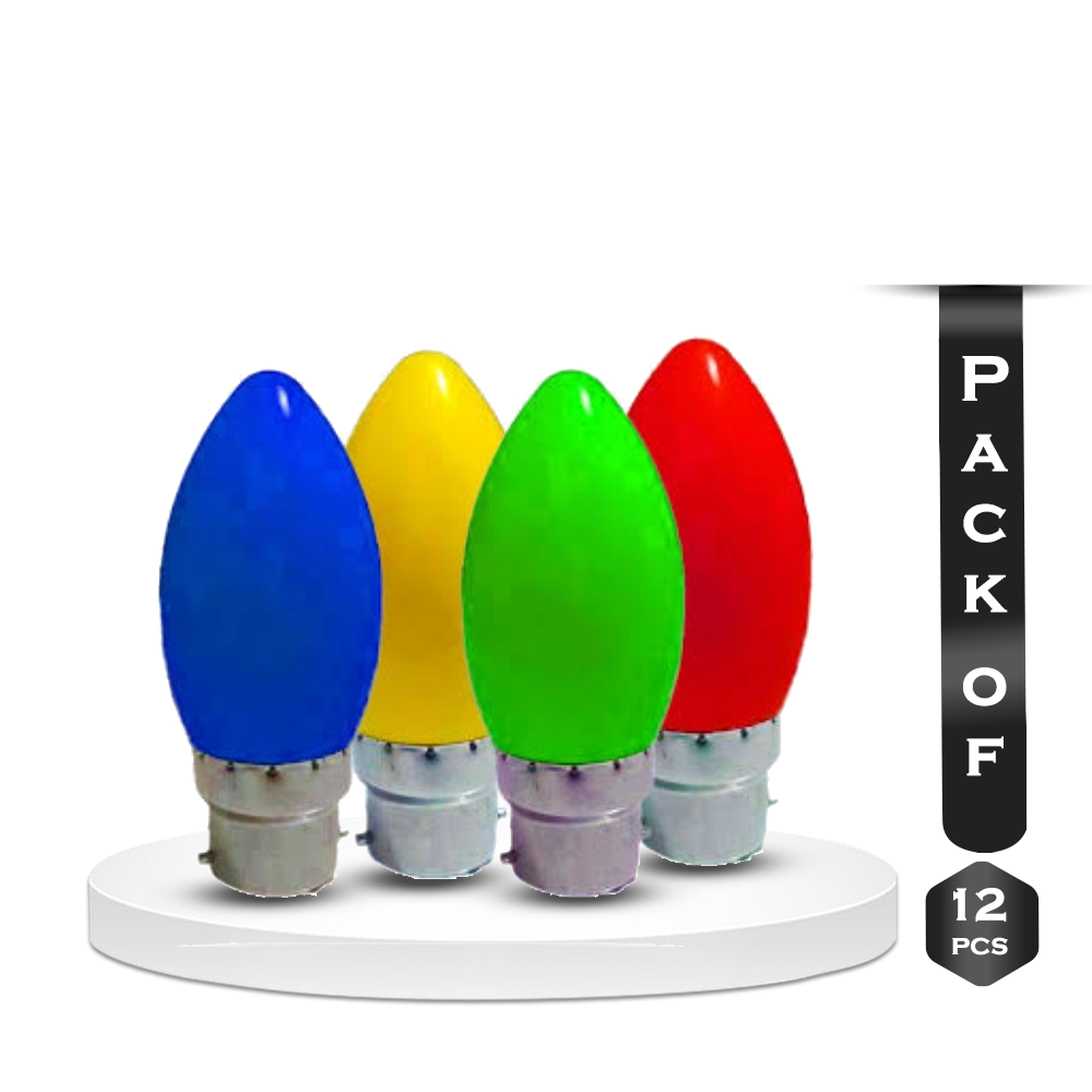 Pack of 12 KASHFUL LED Piano Dim Light - 1w - Multicolor