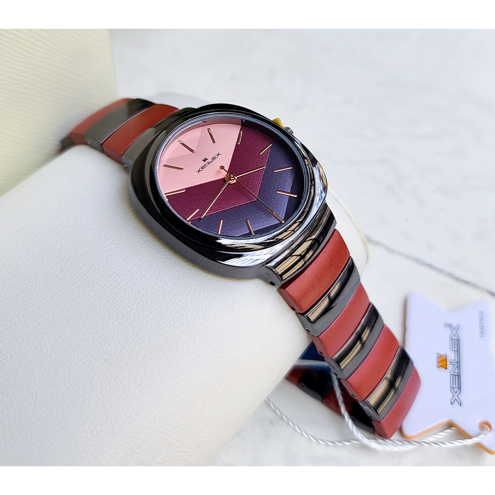 Xenlex Metal Wrist Watch for Women - Chocolate