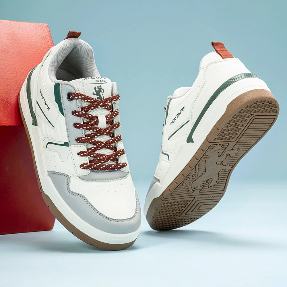 Red Tape Casual Sneaker Shoes for Men - White Gray