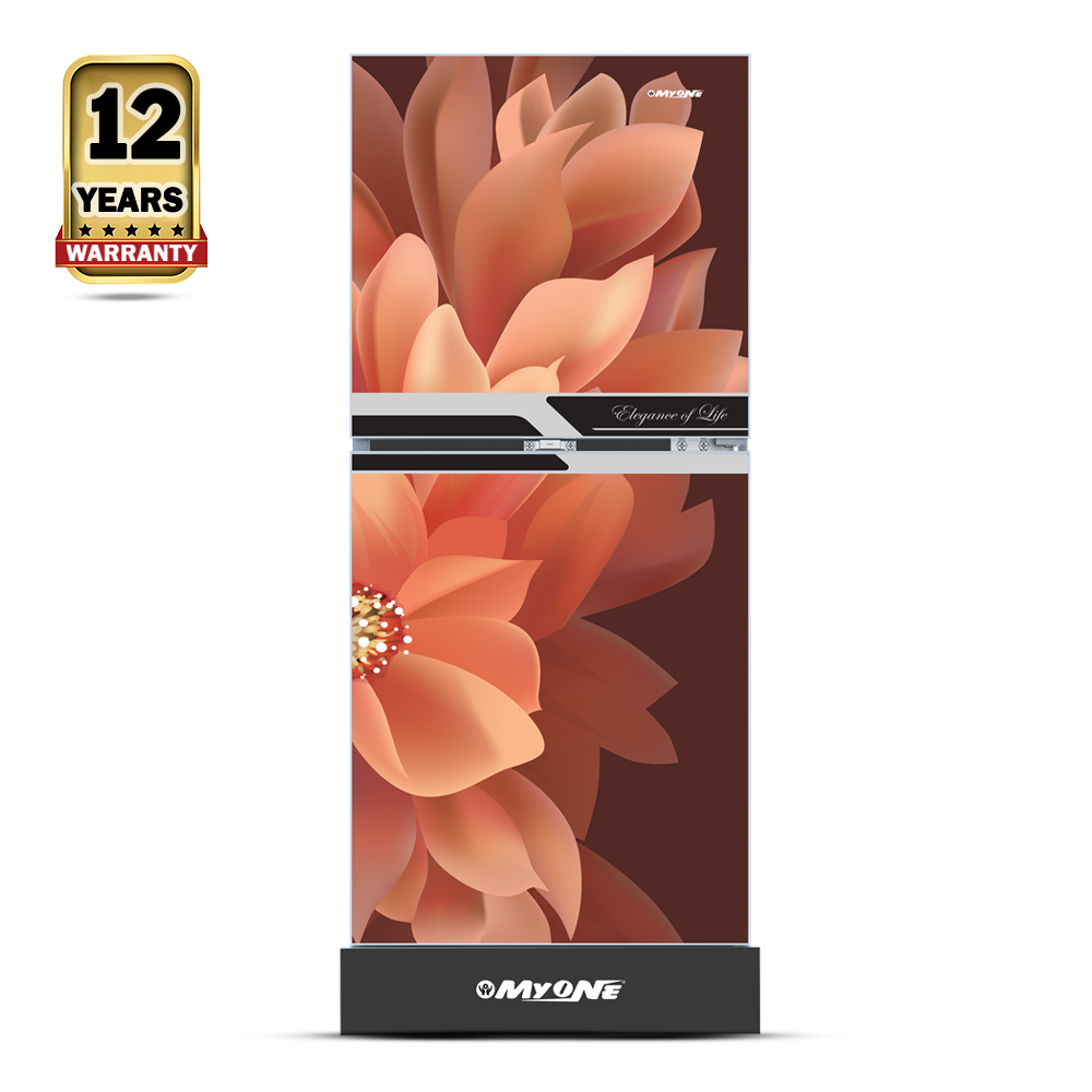 MYONE MY-1I5G Dahlia Black Match Refrigerator - 195 Liter - Coral