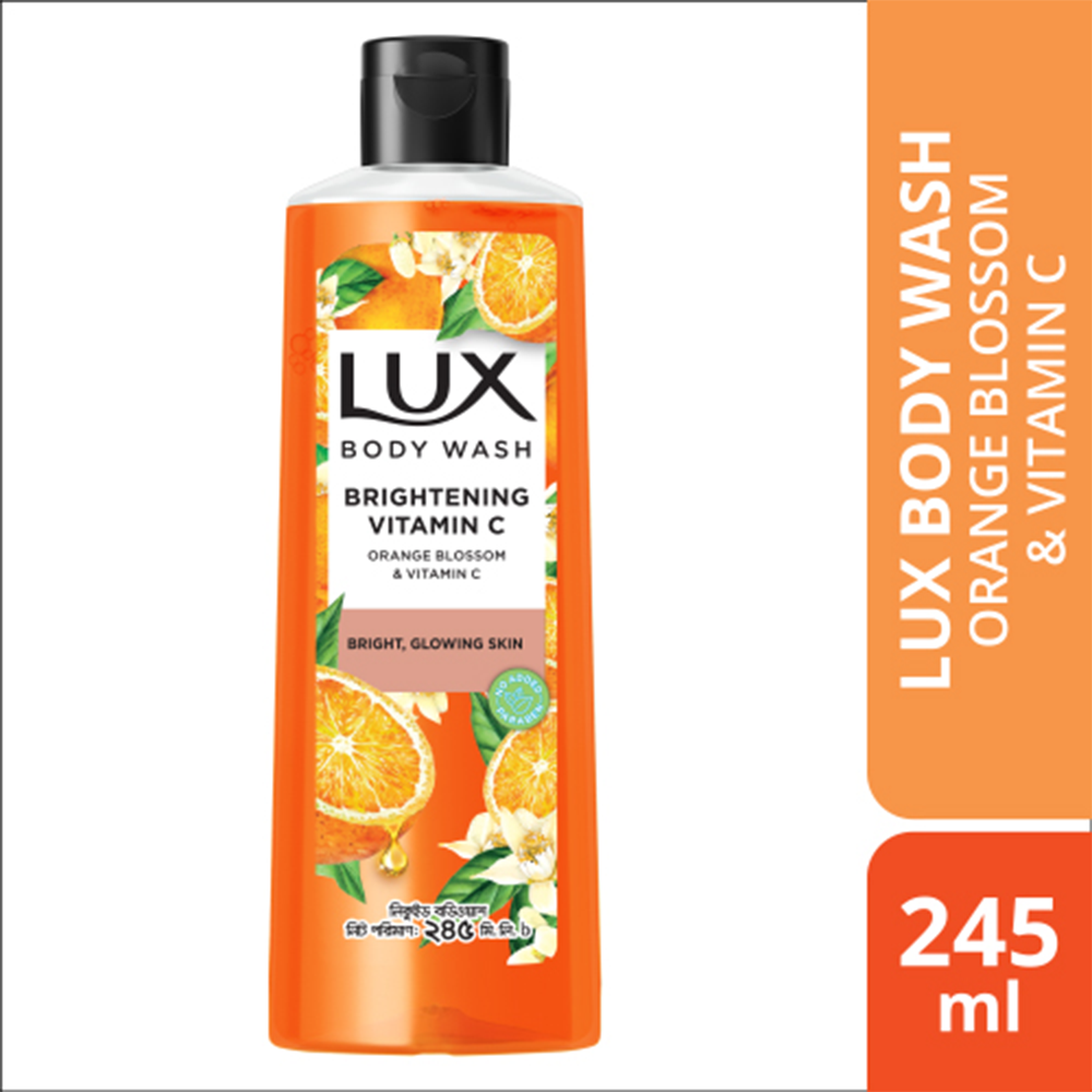 Lux Body Wash Orange Blossom & Vitamin C (Free Loofah) - 245ml