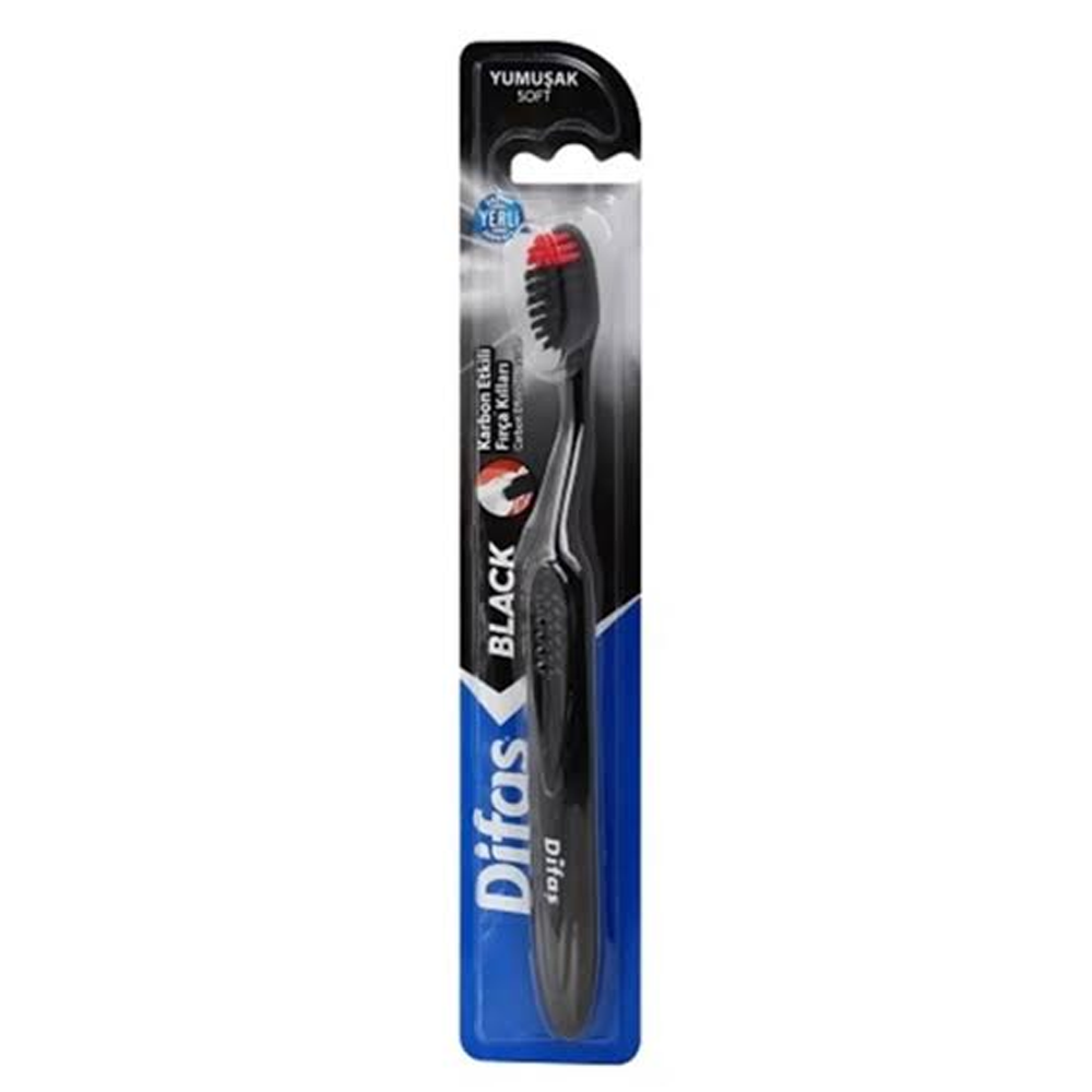 Difas Gold Black Toothbrush - Black