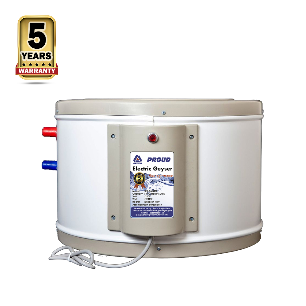 Proud Electric Geyser - 68 Liter - Cream And White
