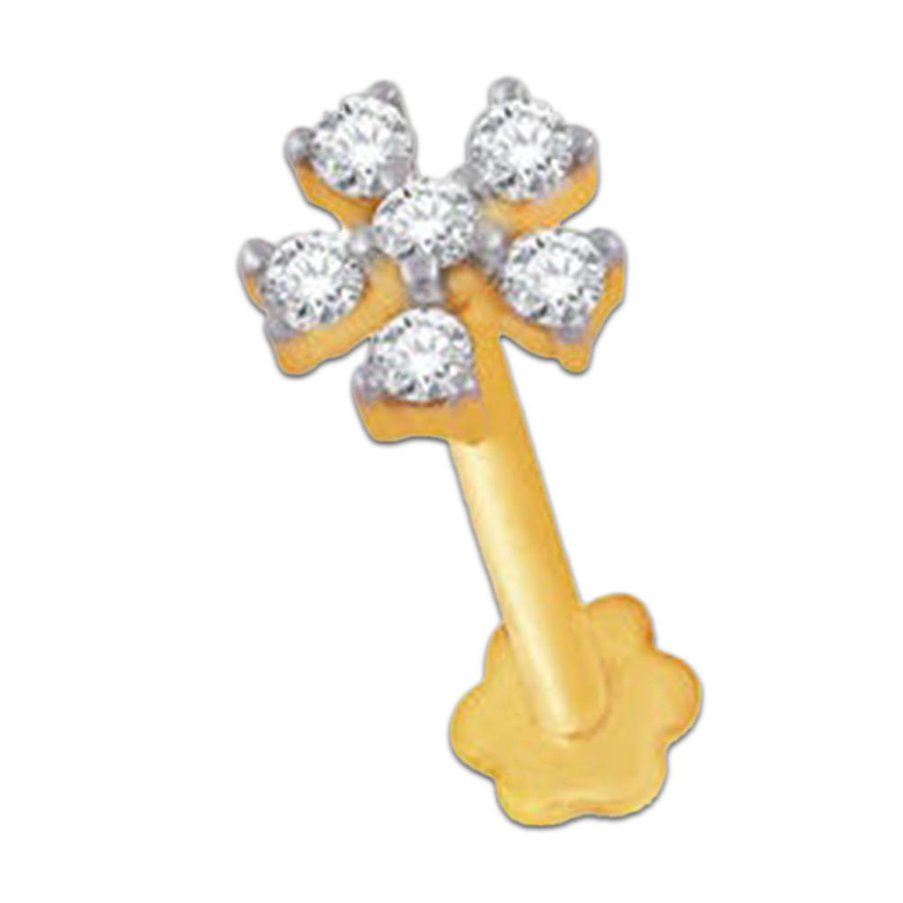 Six Stone Diamond Nose Pin - SAJ -EVC -DN -05