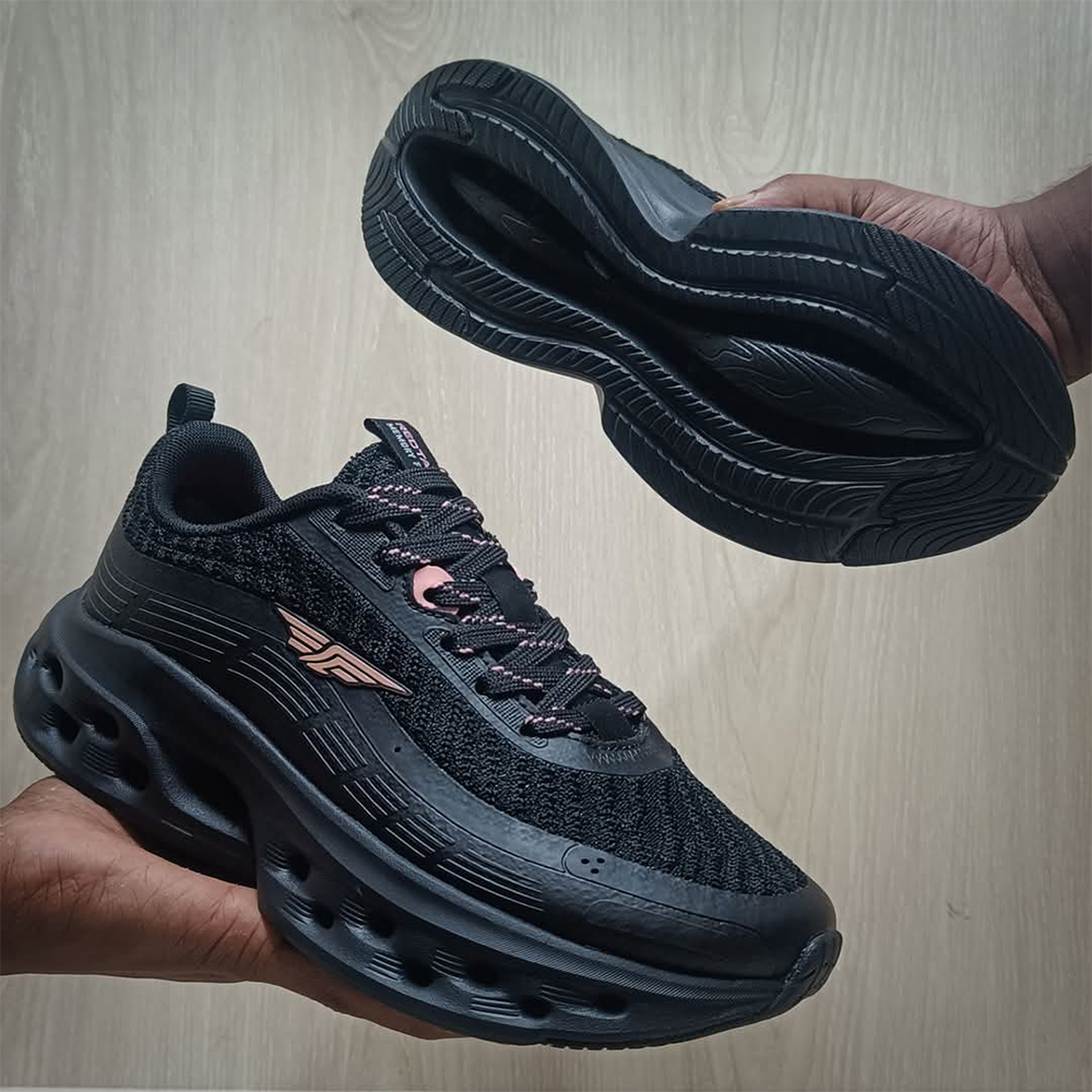 Red Tape PU Athleisure Sports Shoes For Men - Black - 40 - EFH-3001