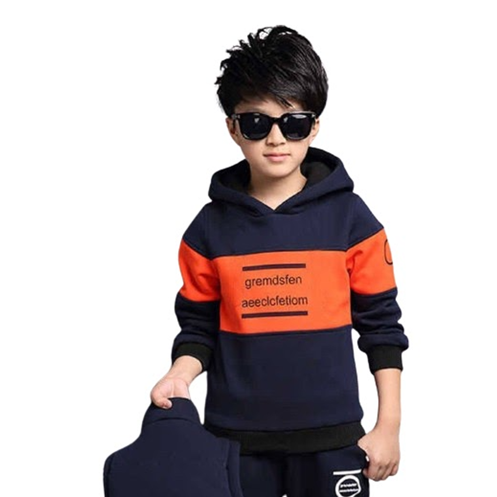 Cotton Winter Hoodie For Kids - Multicolor - BH-20