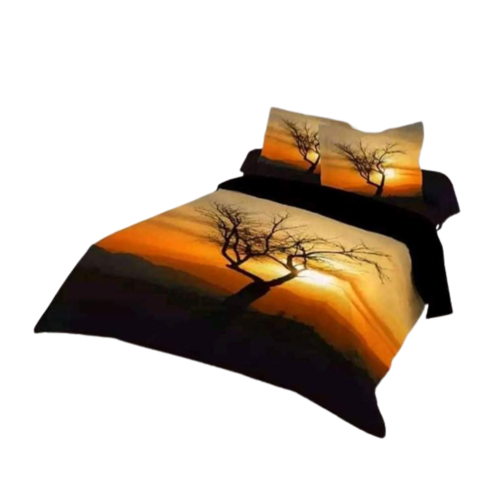 Cotton Panel King Size Bedsheet - Multicolor - ST-321