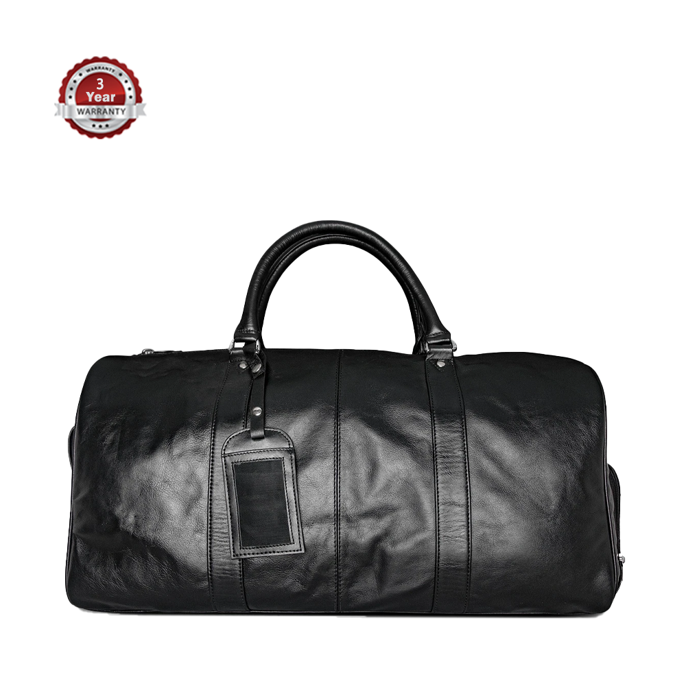 Leather Travel Bag - TB -1003 - Black