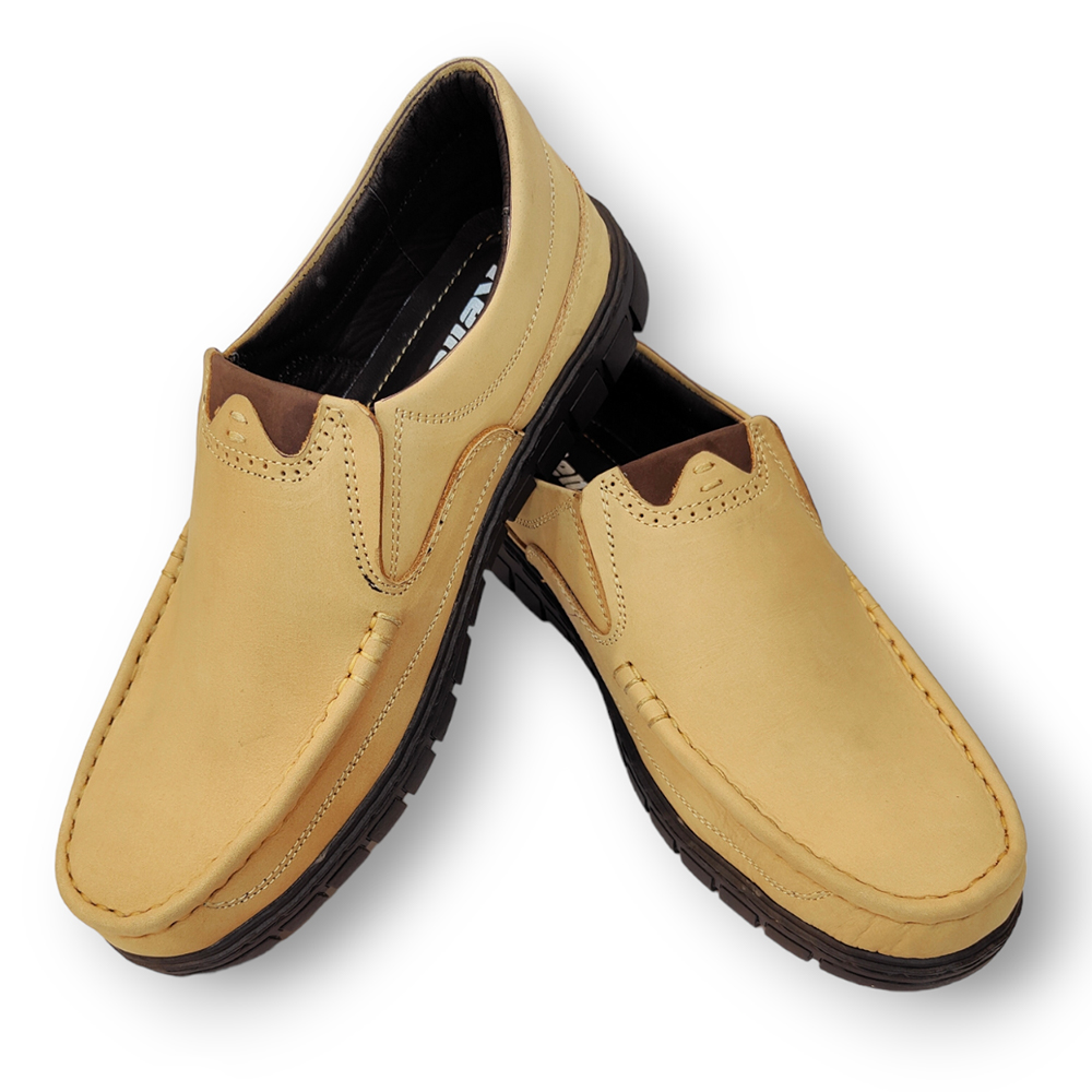 Mens cream slip hot sale on shoes