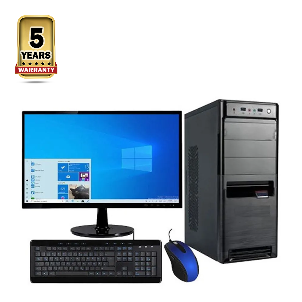 Intel Core i3 - 8GB Ram - 120GB SSD - HDD 500GB - 19 Inch HD Monitor - Full Desktop Computer - Black