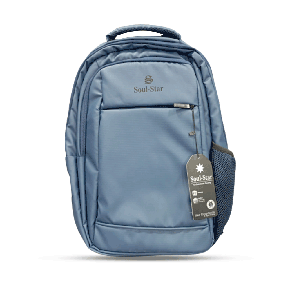 Soul Star Fabric Backpack - Navy Blue