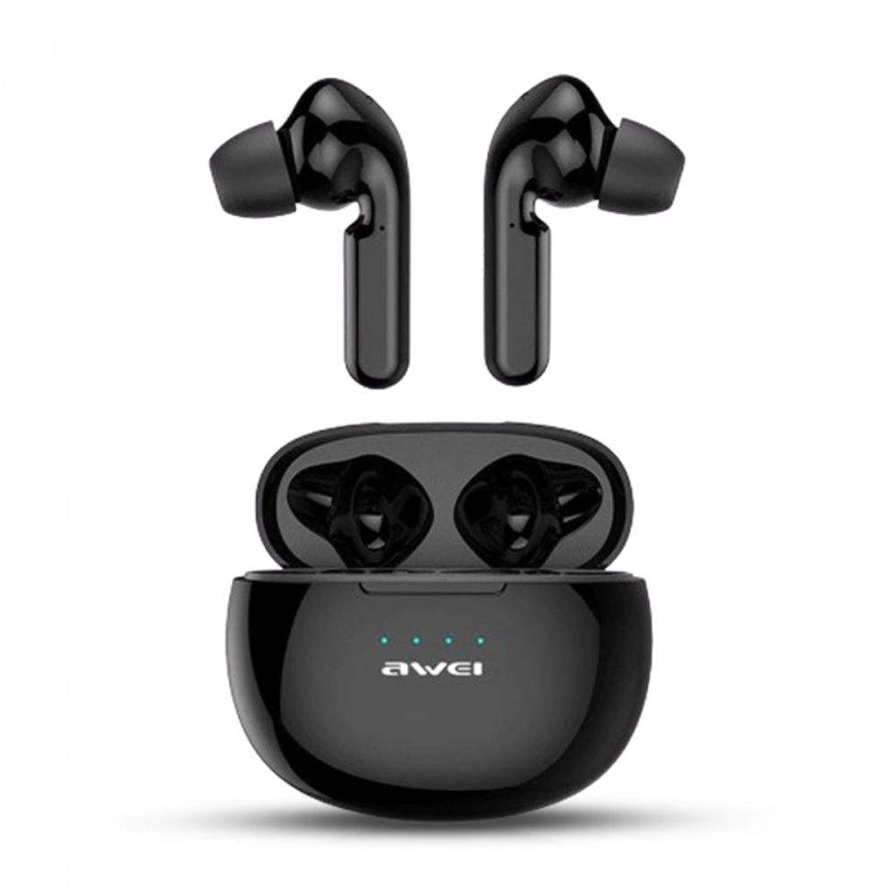 Awei T15 TWS Wireless Waterproof Touch Earbud - Black