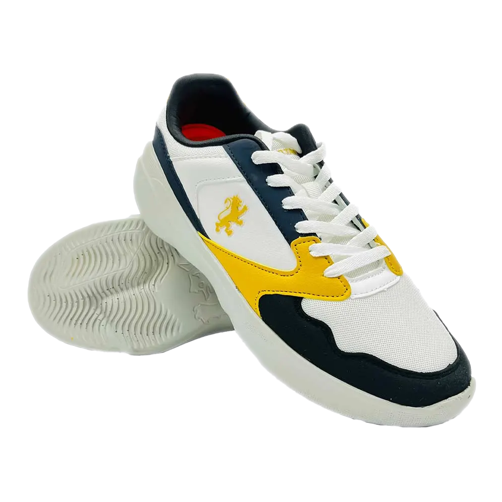 REDTAPE RSO7009 Mesh Sneakers For Men - Yellow and Black