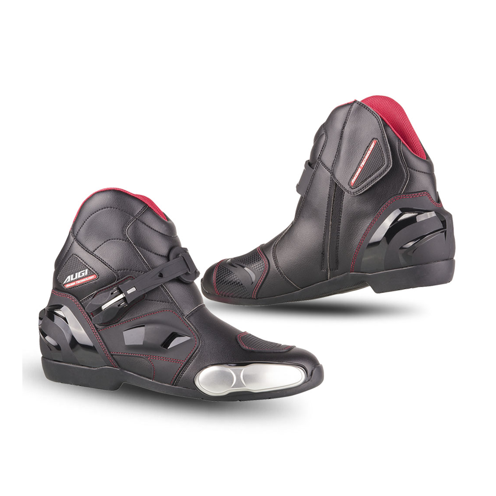 AUGI AR-2 Motorbike Racing Boots - Black