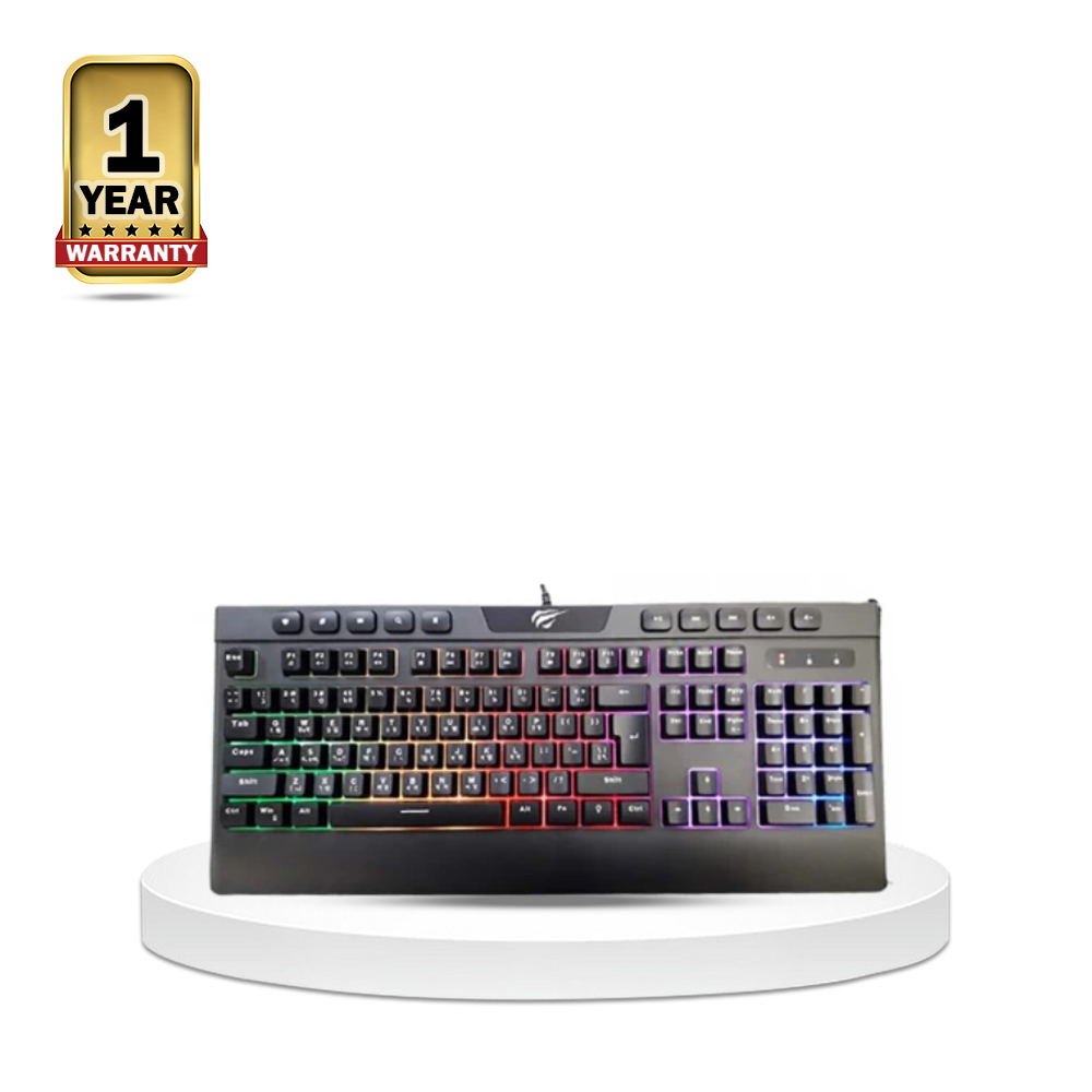 Havit KB487L USB MultiFunction Backlit Gaming Keyboard Black