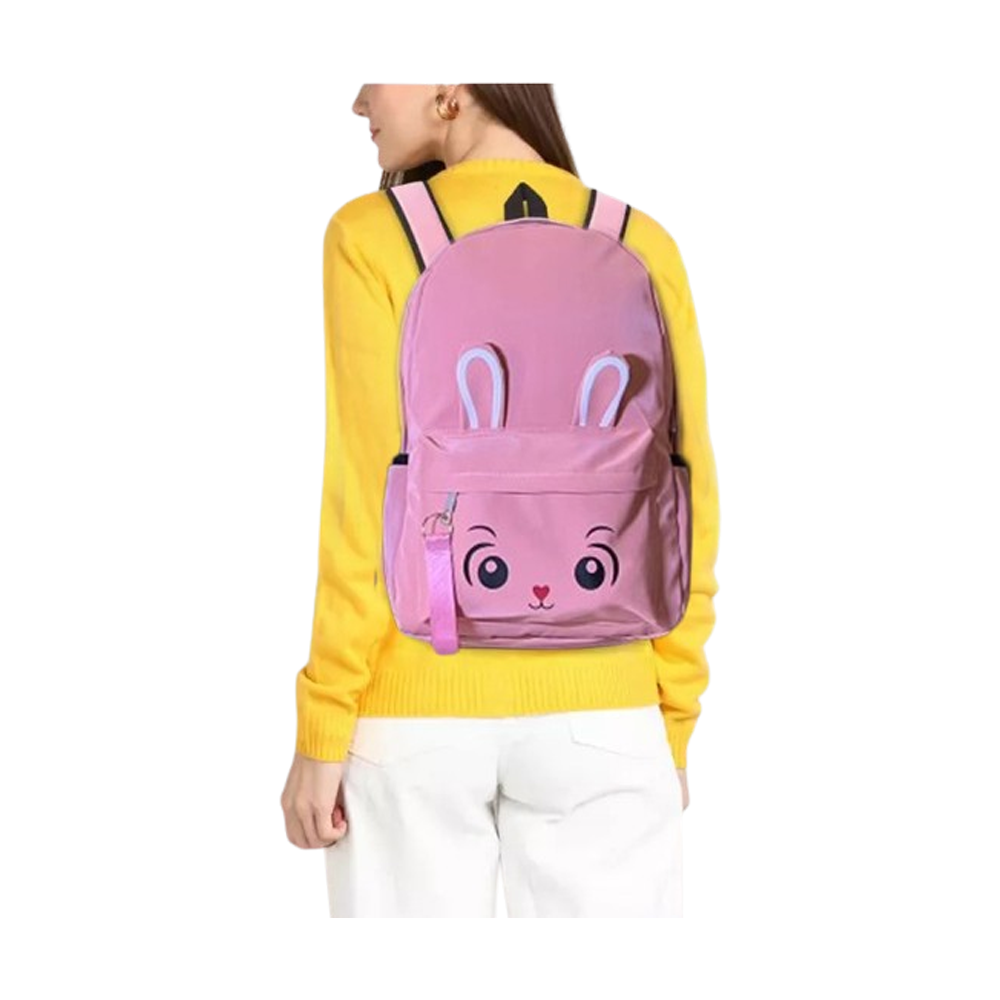 Nylon Backpack For Girls  - Violet