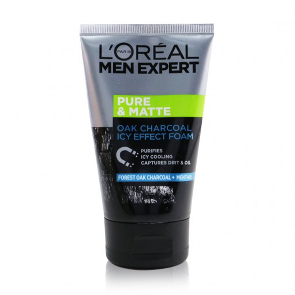 L'Oreal Men Expert Pure & Matte Icy Effect Charcoal - 100ml