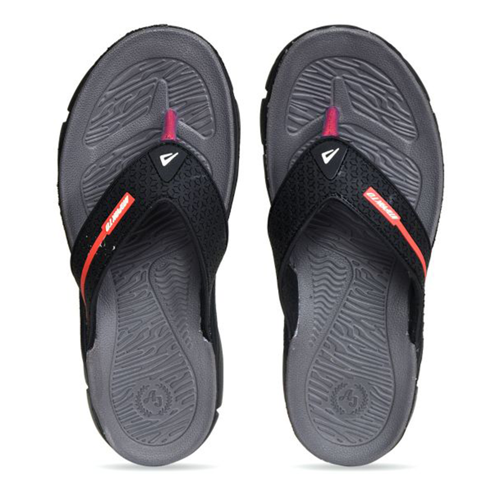 Ajanta Impakto Silicon Sandal For Men - Black - CG 4054