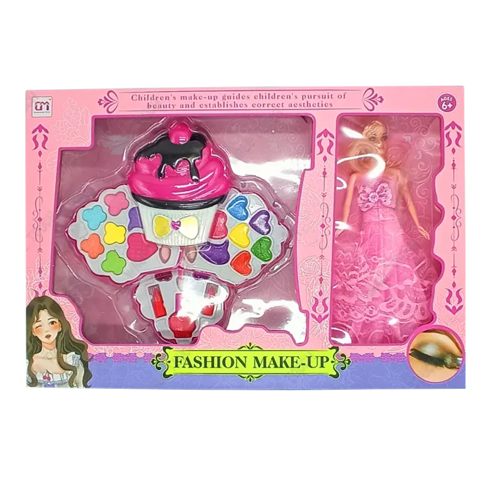 Kids Cosmetic Makeup Set Toys For Girls - Pink