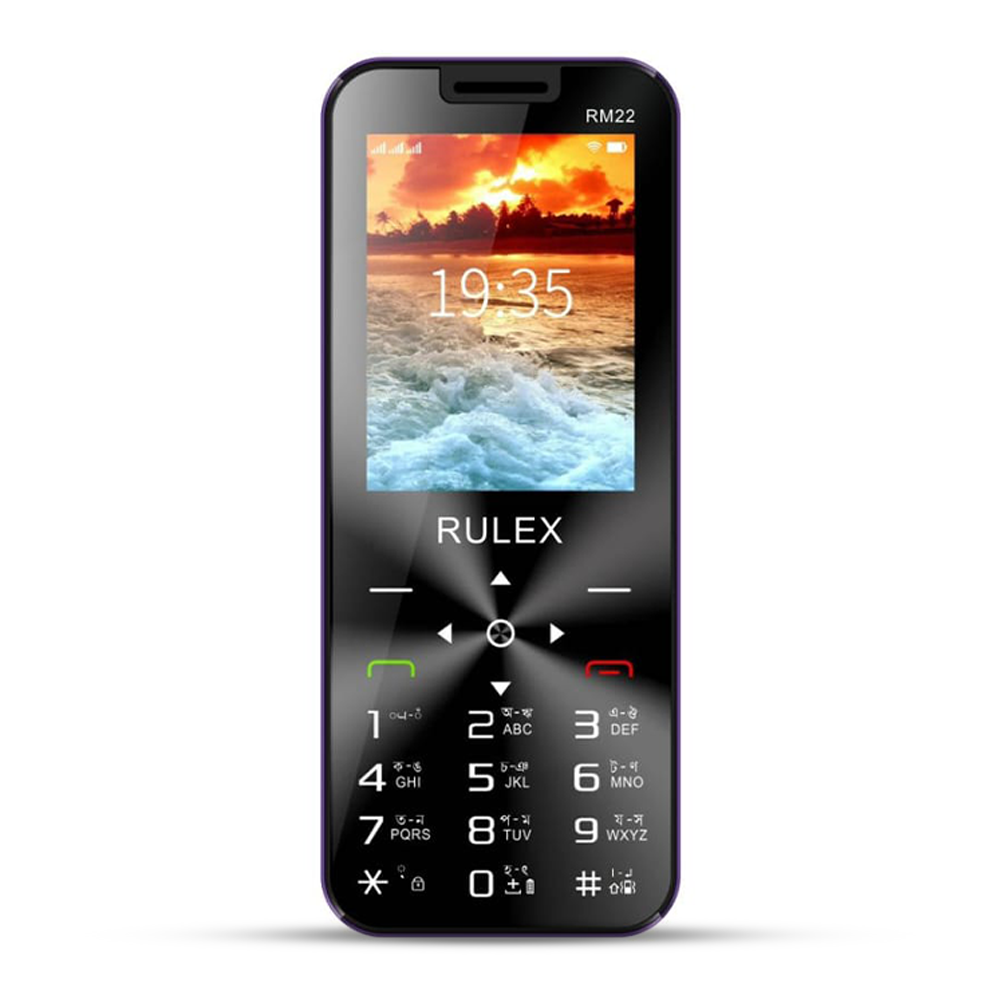 Rulex RM22 Pro Max Feature Phone - Purple