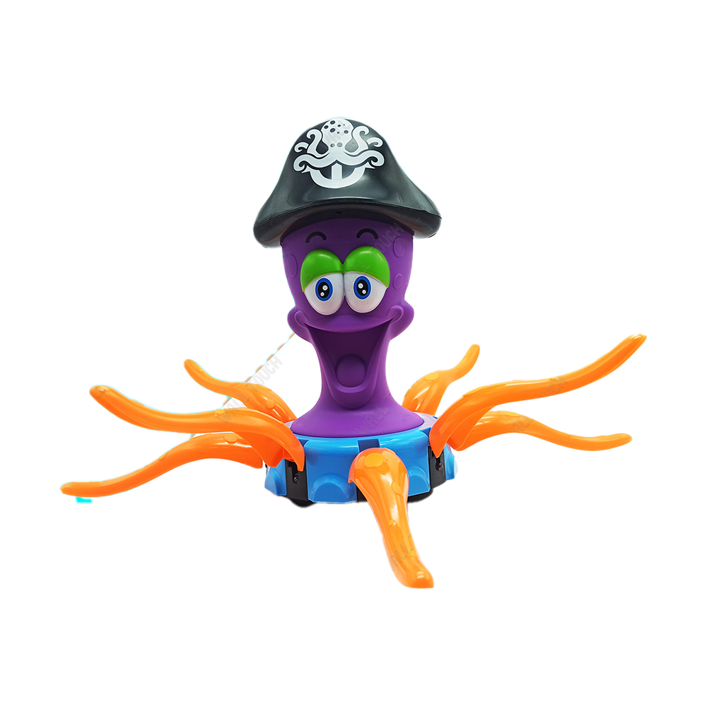 Octopus Toy With Light And Music For Kids - Violet - 217894531
