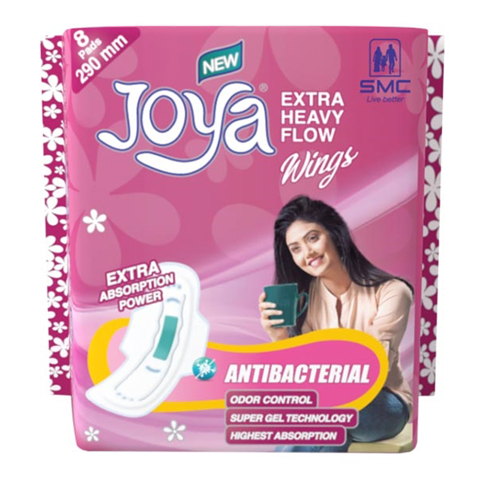 Joya Sanitary Napkin Extra Heavy Flow Wings - 8 Pads