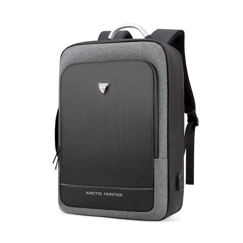 ARCTIC HUNTER Laptop USB Charging Multi function Backpack - Grey