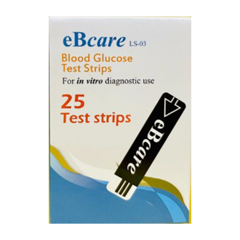 eBcare LS-03 Blood Glucose Test Strips - 25Pcs