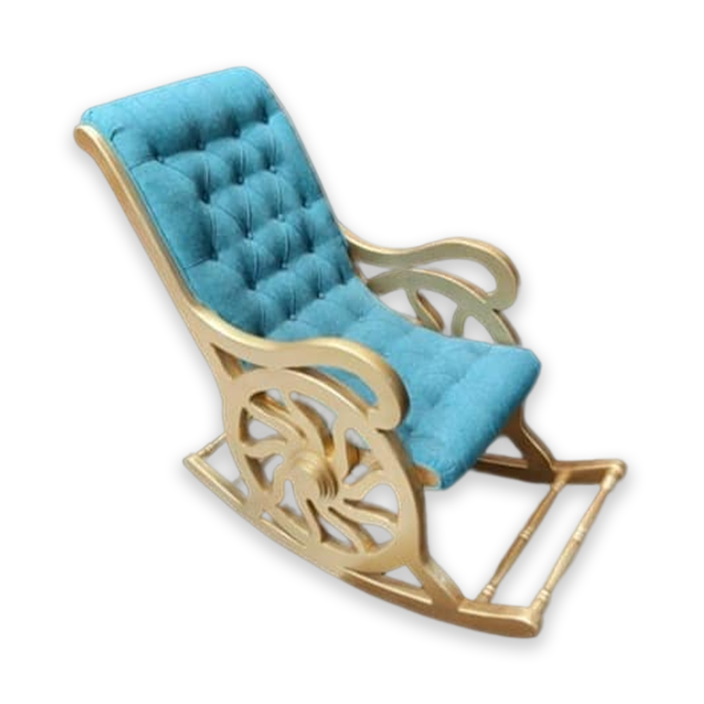 Solid Wood Rocking Chair - Multicolor - Ft Rc 111	