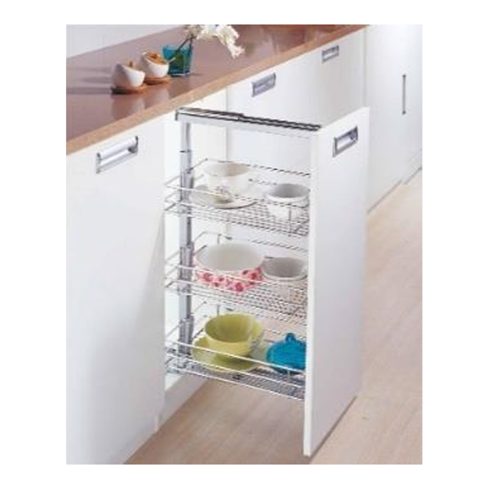 Kitchen Cabinet Corner Basket Drawer Stainless steel Double-Layer