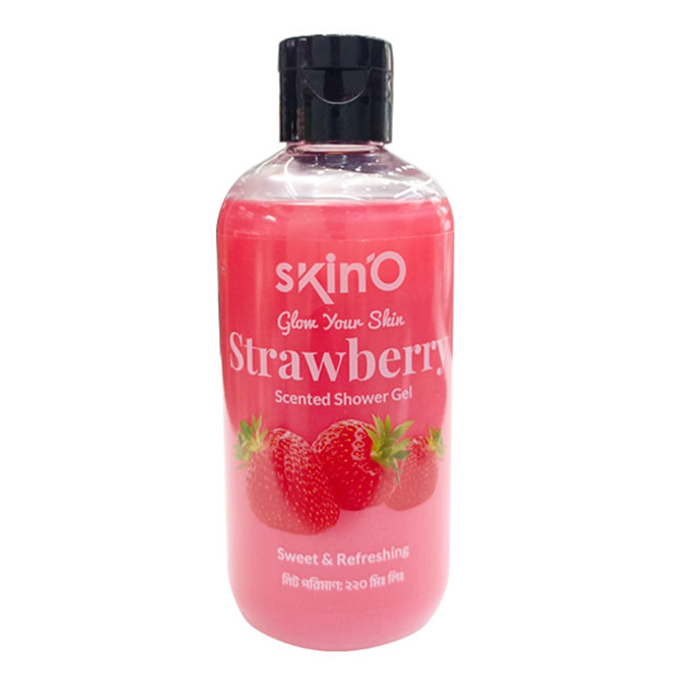 SkinO Strawberry Scented Shower Gel - 220ml