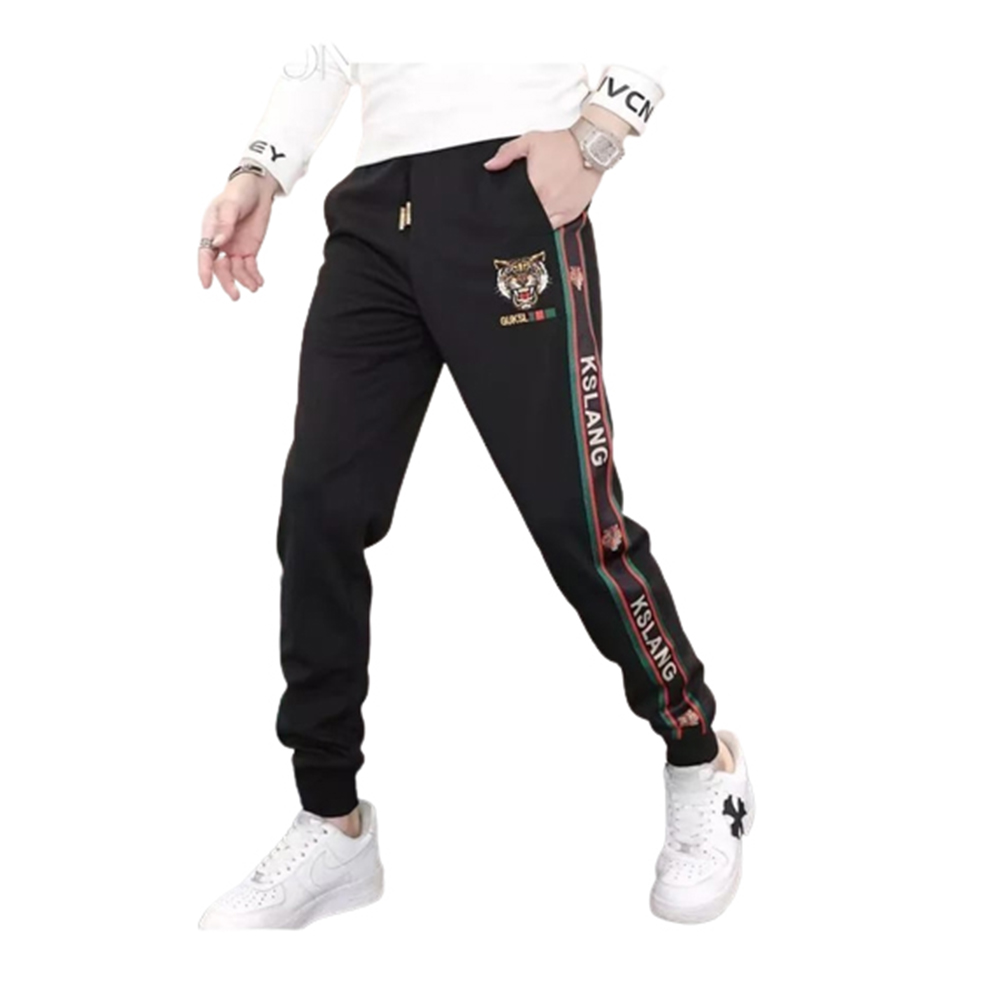 Polypropylene Joggers For Men - Black And Cream - TJ-20