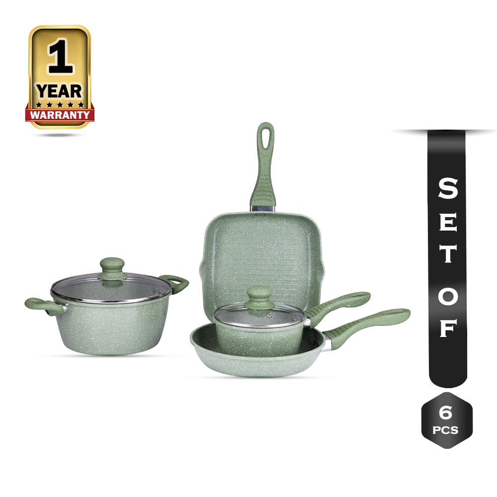 Gazi SF 2203 - 6C Non-Stick Cookware Set - Green