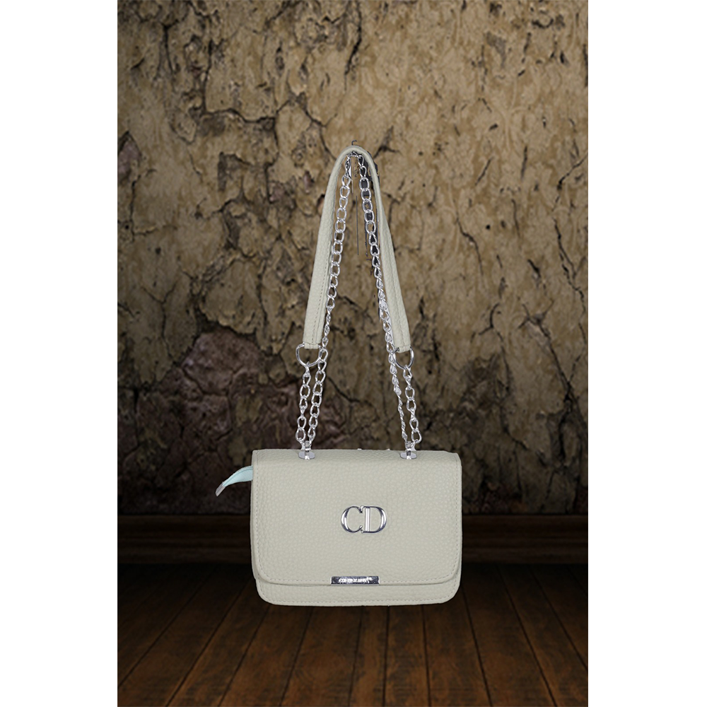 Leather Ladies Bag For Women - White - RL-23
