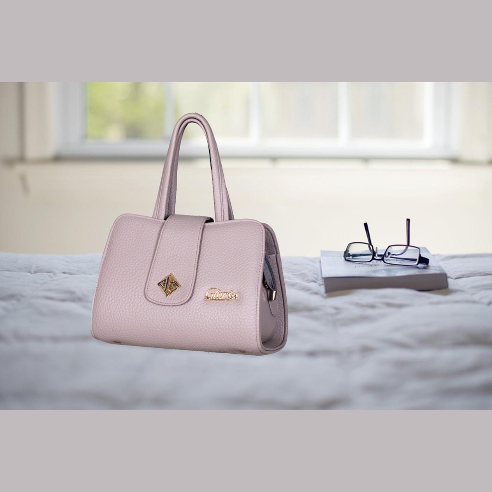 Leather Ladies Bag For Women - Light Purple - RL-07