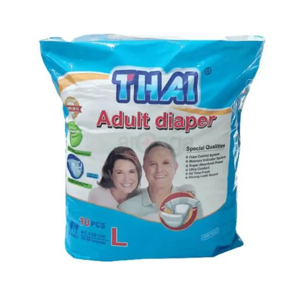 Thai Adult Diaper Belt System - L Size - 10 Pcs