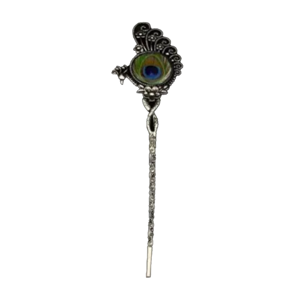 Metal Hair Bun Stick for Women - Silver