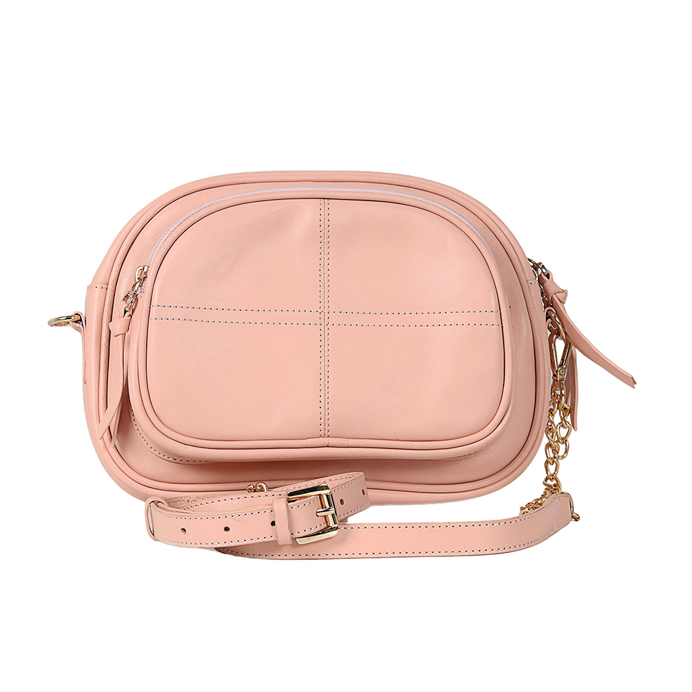 Zays Leather Ladies Hand Bag - BG08 - PeachPuff