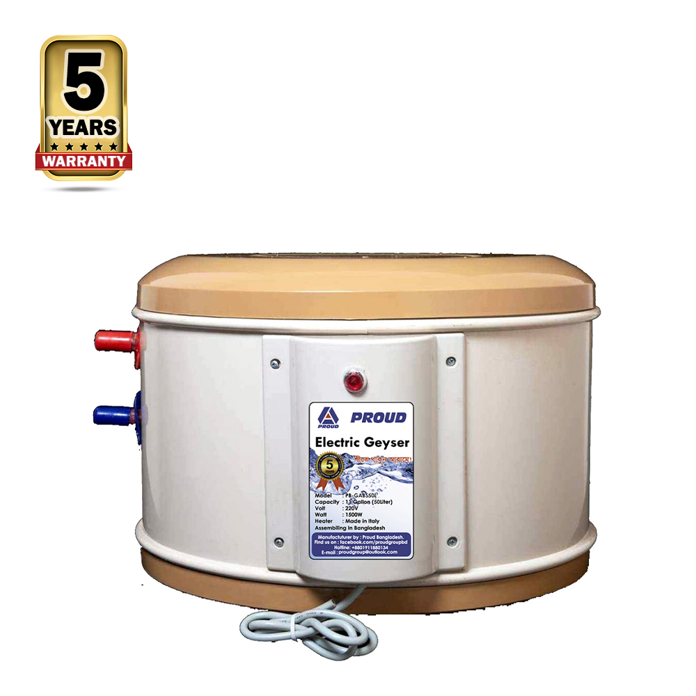 Proud Electric Geyser 50 Liter - Golden and White