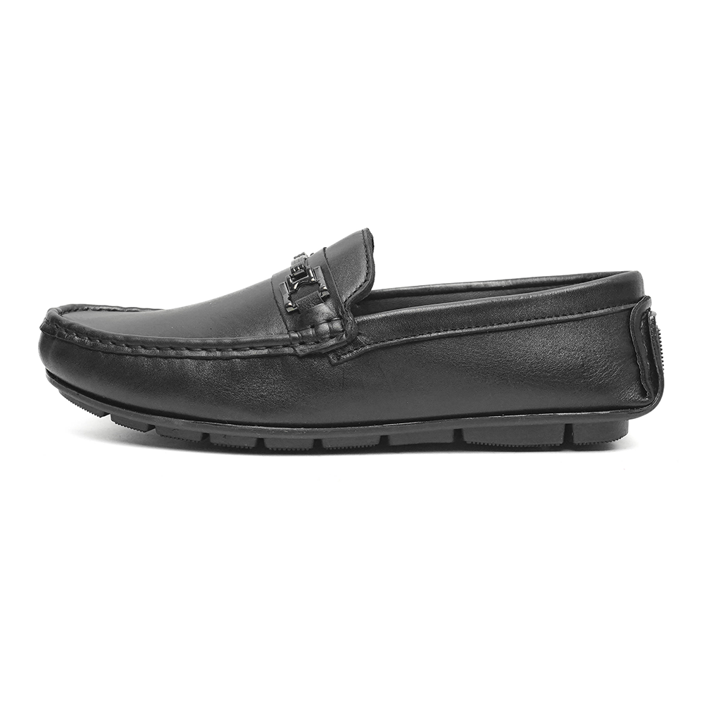 Leather Loafer For Men - Black - SP-2483-BK