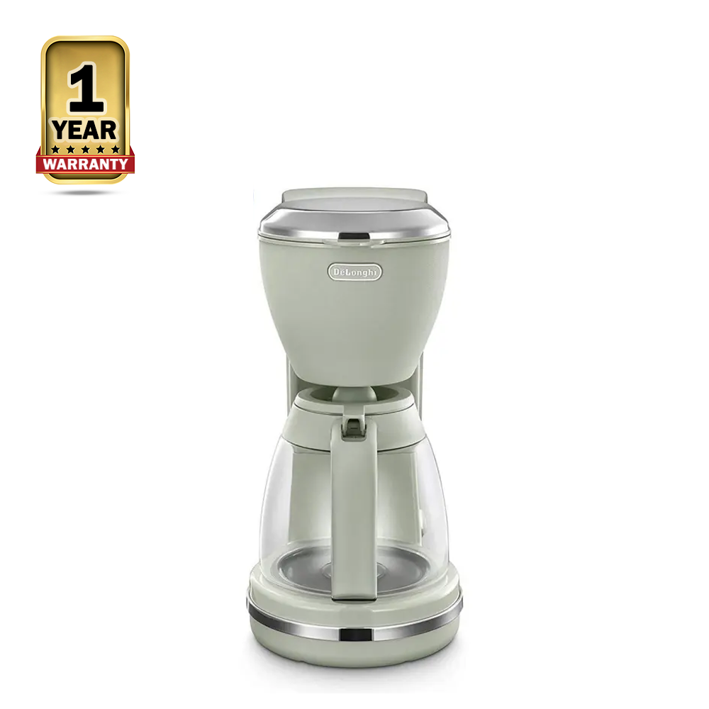 De'Longhi ICMX210.GR Argento Flora Drip Filter Coffee Maker - Grey