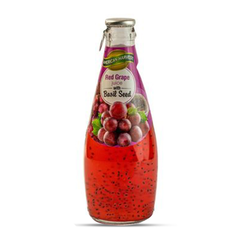 American Harvest Red Grape Juice With Basil Seed - 290ml