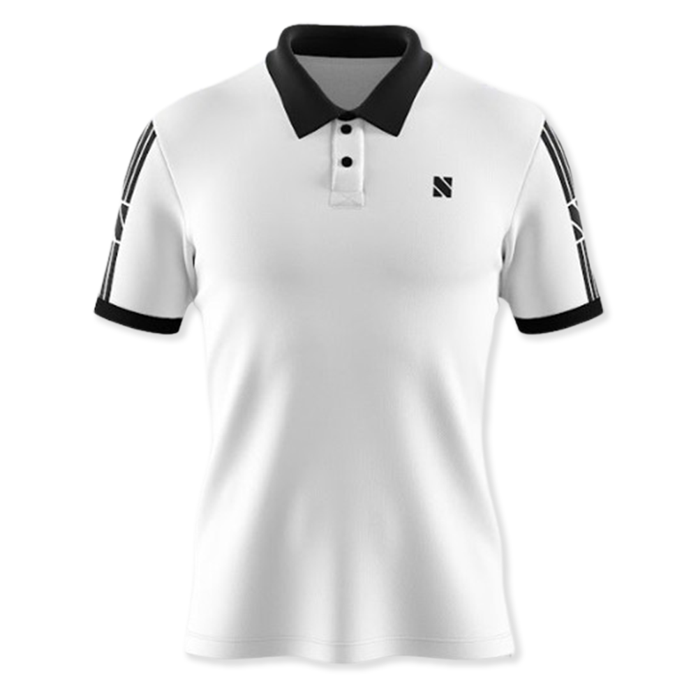 Jersey Half Sleeve Polo For Men - White - NEX-NPO-F-07