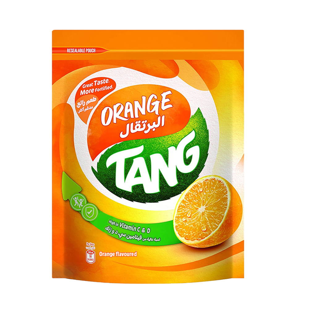 Tang Orange Flavoured Instant Drink Powder Pouch - 375gm - 4311225