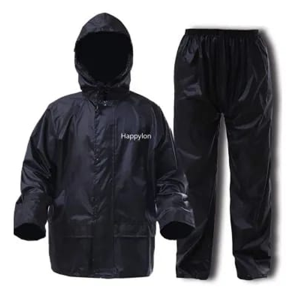 High Quality Rain Coat With Pant - Black - 4771