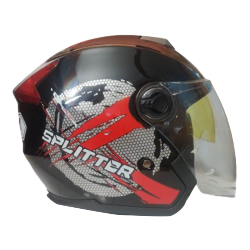 STM-603 SPLITTER Double Vigor Half Face Bike Helmet - Red