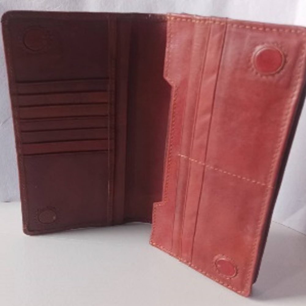 Leather Wallet for Men - Maroon
