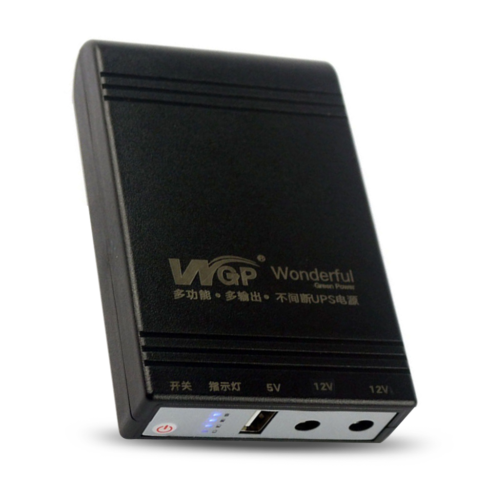 WGP Mini UPS For WiFi Router Power Backup (5+9+12 Volts 3 Output)