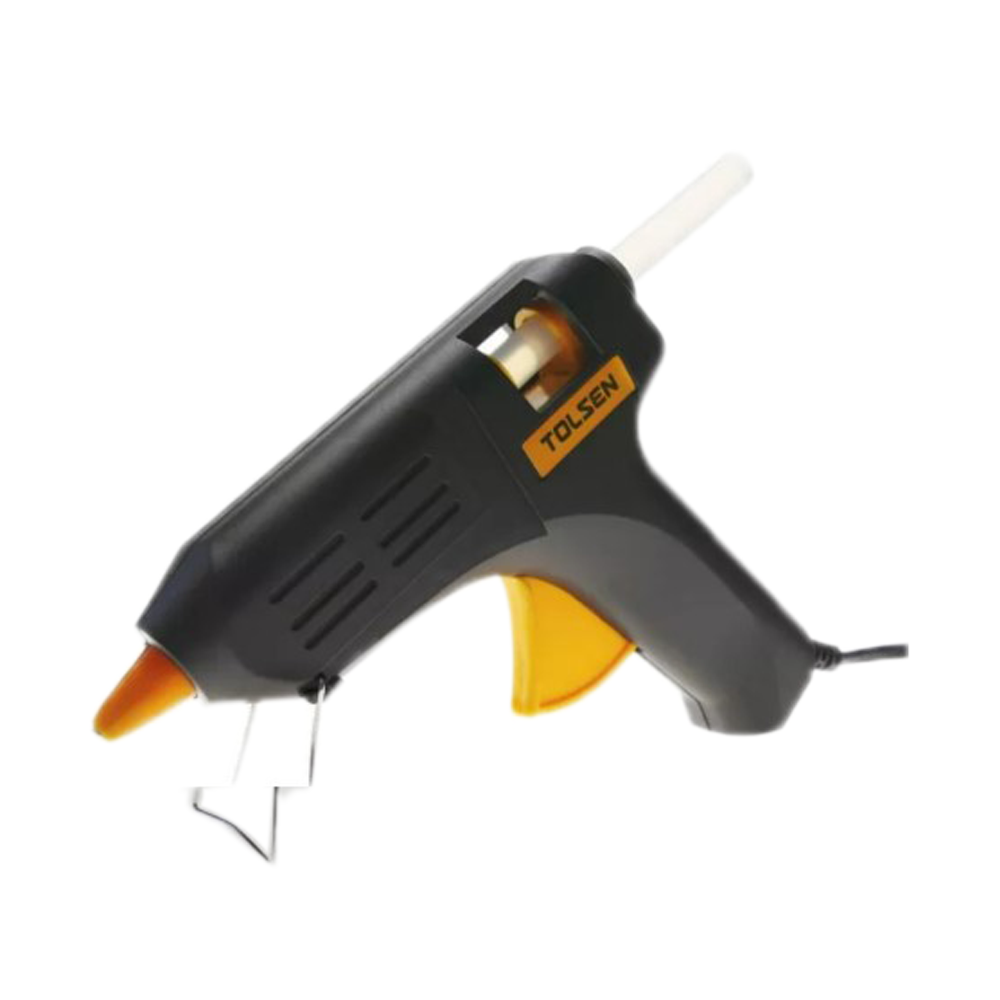 TOLSEN 79105 Glue Gun With 2 Glue Sticks - 60 W - Yellow and Black